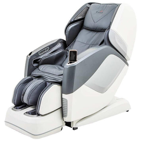 Casada Aura Massagestoel Wit Grijs Kunstleer Massagestoel Wereld