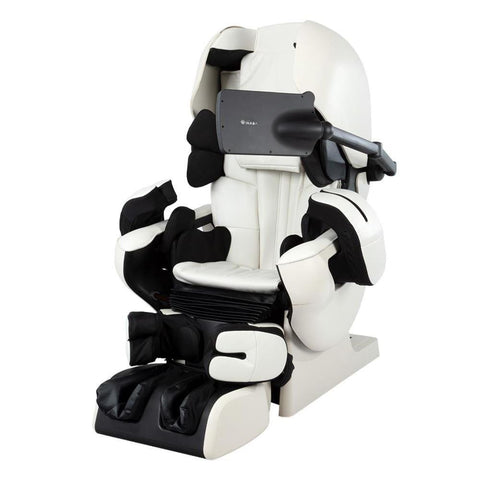 De Robo - Familie Inada Therapina Robo HCP-LPN30000-massagestoel-wit-kunstleder-massagestoel World