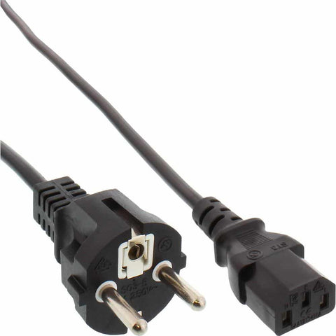 Extra lang/gekleurd netsnoer, beschermingscontact rechtstreeks naar IEC-stekker C13-accessoire-3 meter-zwart-massagestoel-wereld