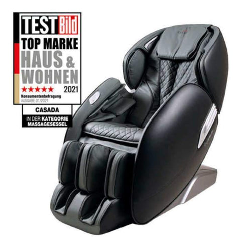 De Statige - Casada AlphaSonic II-Massagestoel-rood-zwart-kunstleder-massage-stoel Wereld