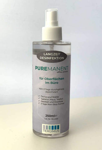 TERGIMUS Puremanent Office Protect langdurig desinfecterend middel voor oppervlakken-Hygiëne-250 ml-0-Massagestoel Wereld